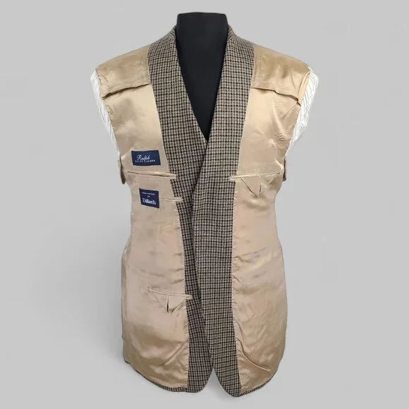 Ralph Lauren 42L Wool Cashmere Blend 3 Button Sport Coat Blazer - Picture 9 of 11